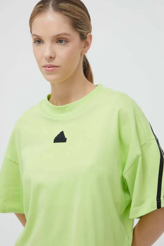 πράσινο Βαμβακερό μπλουζάκι adidas