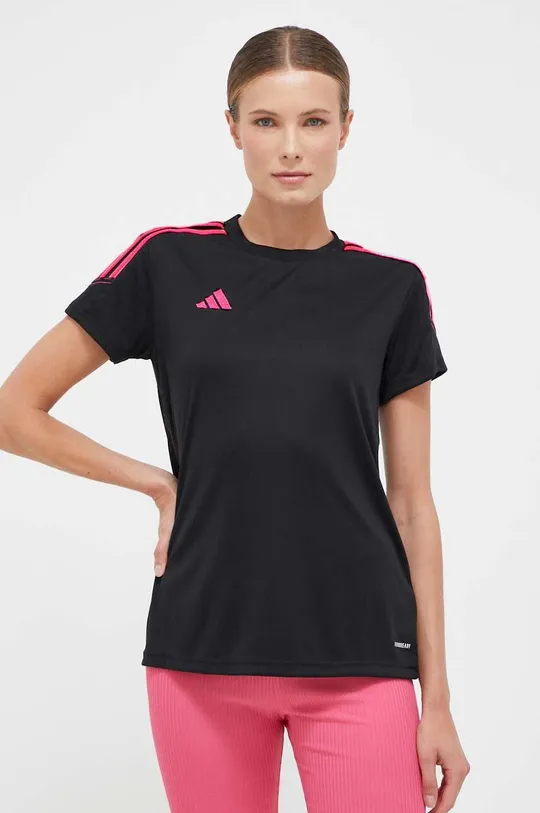 μαύρο T-shirt προπόνησης adidas Performance Tiro 23 Γυναικεία
