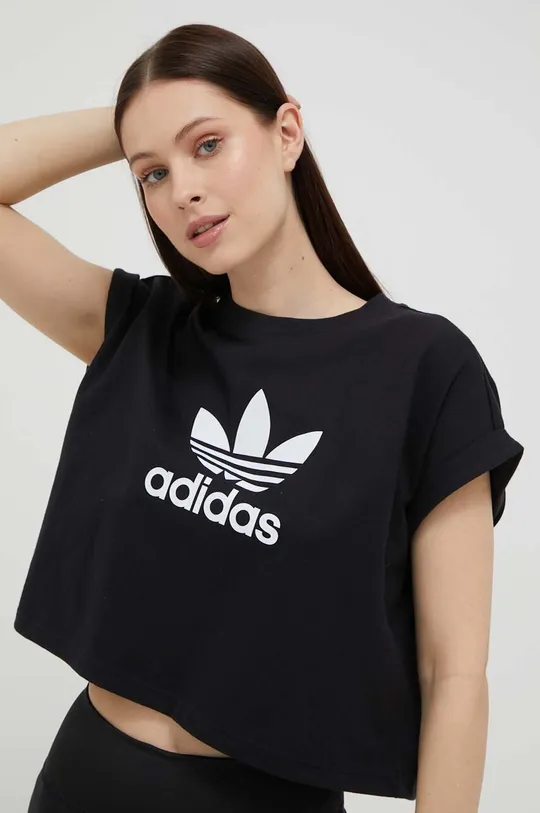 crna Pamučna majica adidas Originals