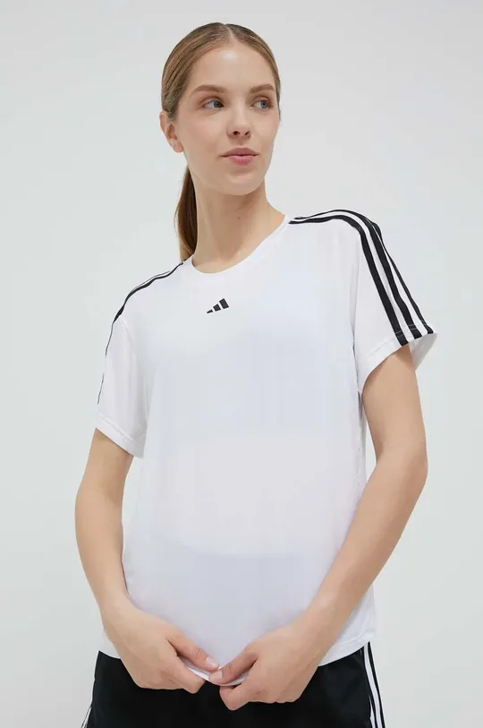 bela Kratka majica za vadbo adidas Performance Train Essentials Ženski