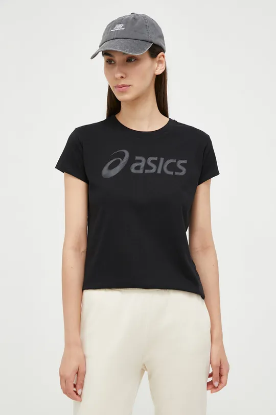 črna Kratka majica Asics Ženski