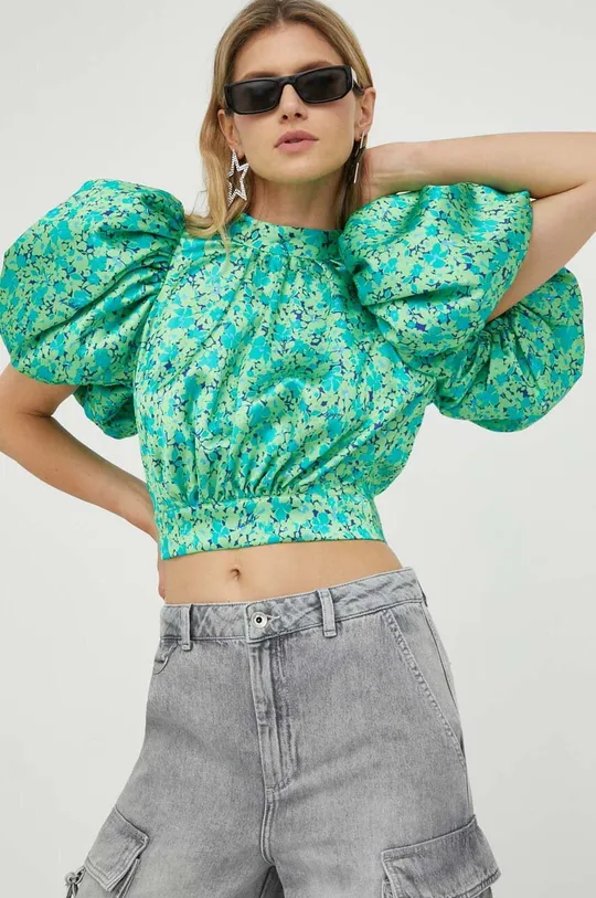 πράσινο Κοντομάνικη μπλούζα Rotate Γυναικεία