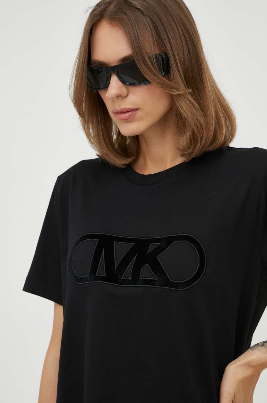 Бавовняна футболка MICHAEL Michael Kors колір чорний | ANSWEAR.ua