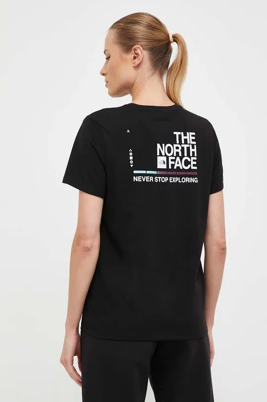 czarny The North Face t-shirt Damski