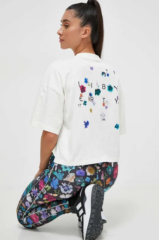 μπεζ Βαμβακερό μπλουζάκι Puma X Liberty Γυναικεία