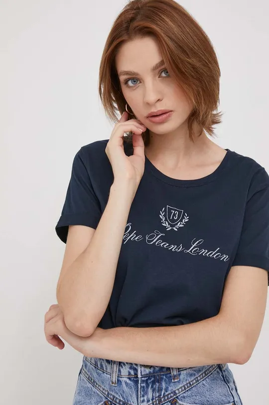 blu navy Pepe Jeans t-shirt in cotone Vivian Donna