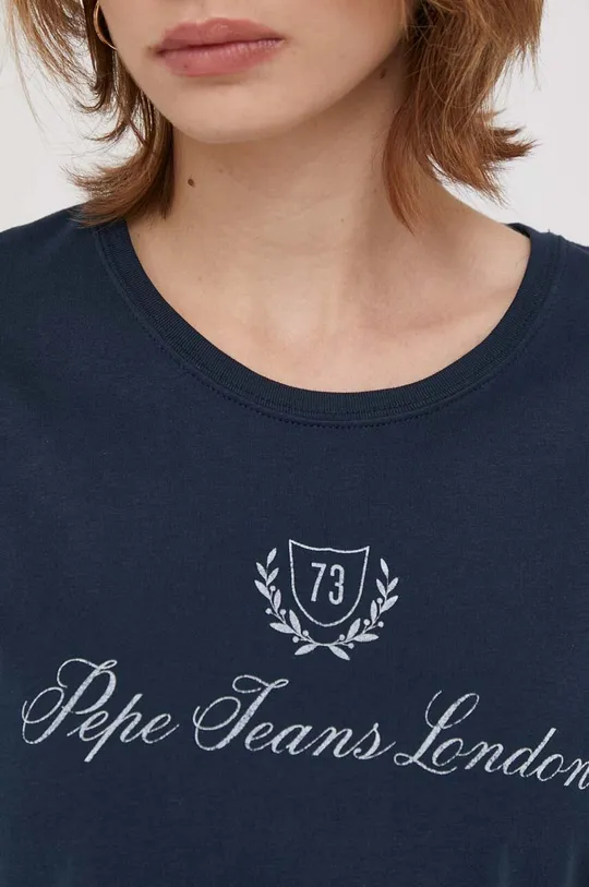 mornarsko plava Pamučna majica Pepe Jeans Vivian