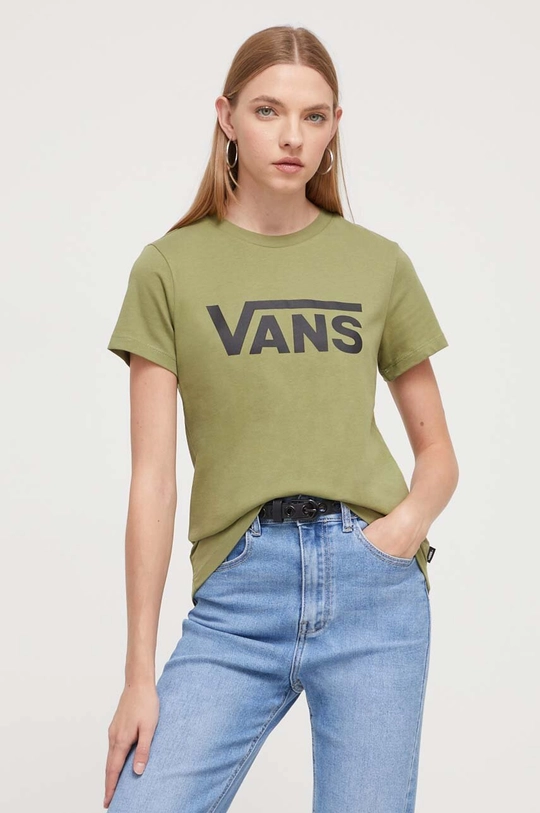 Vans pamut póló zöld