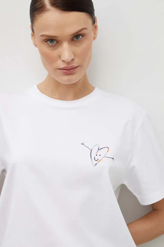 λευκό Βαμβακερό μπλουζάκι PS Paul Smith Γυναικεία
