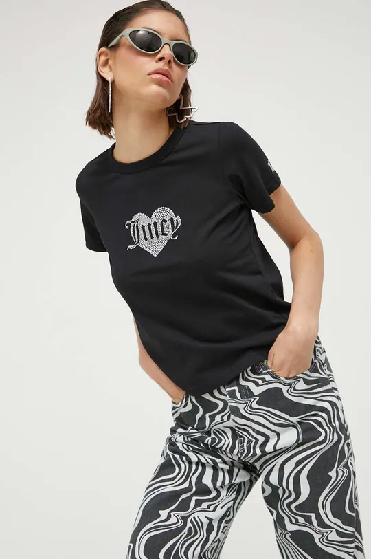 nero Juicy Couture t-shirt in cotone Haylee