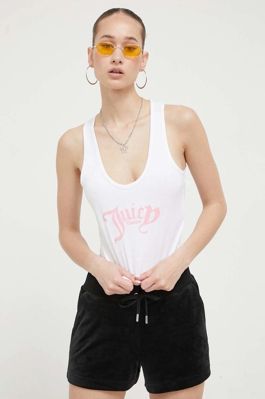 bijela Pamučni top Juicy Couture