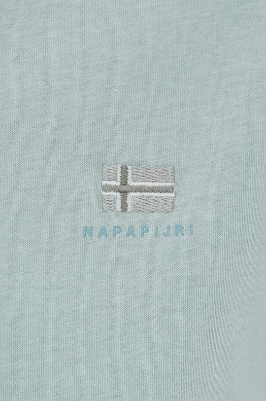 πράσινο Βαμβακερό μπλουζάκι Napapijri