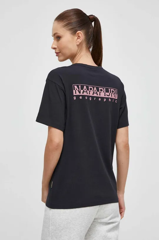 Βαμβακερό μπλουζάκι Napapijri Κύριο υλικό: 100% Βαμβάκι Πλέξη Λαστιχο: 95% Βαμβάκι, 5% Σπαντέξ