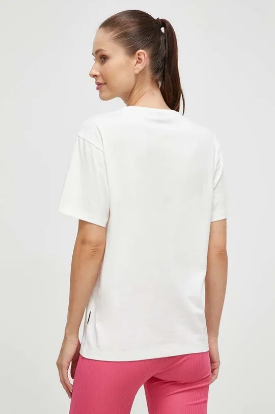 λευκό Βαμβακερό μπλουζάκι Napapijri