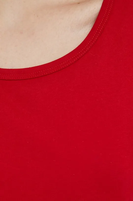 United Colors of Benetton t-shirt bawełniany kolor czerwony | Answear.com