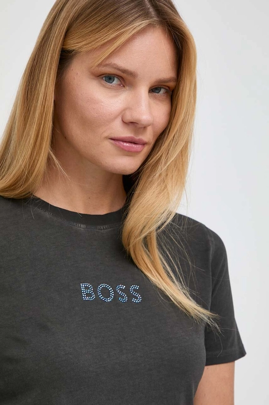 Boss Orange t-shirt bawełniany BOSS ORANGE Materiał zasadniczy: 100 % Bawełna, Ściągacz: 96 % Bawełna, 4 % Elastan