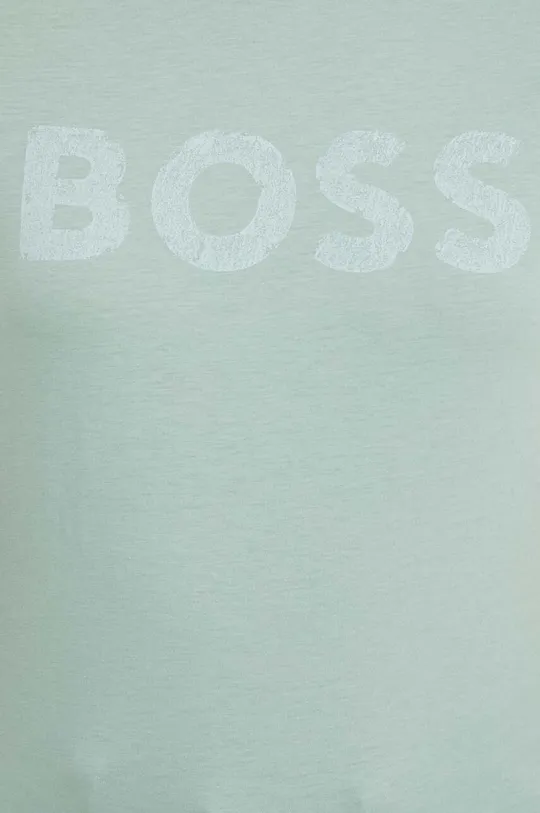 zelená Bavlnené tričko Boss Orange BOSS ORANGE