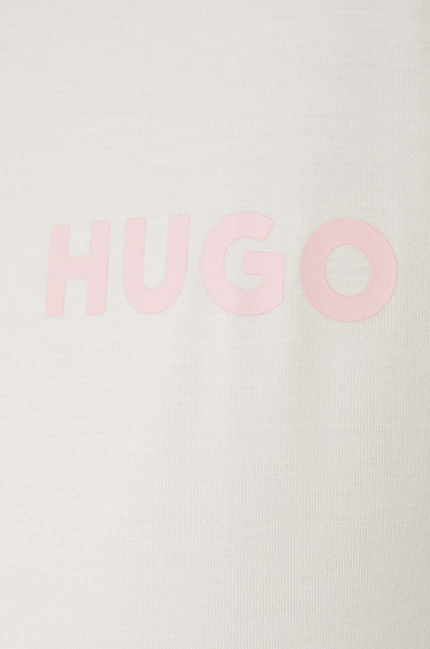 Футболка лаунж HUGO колір бежевий | ANSWEAR.ua