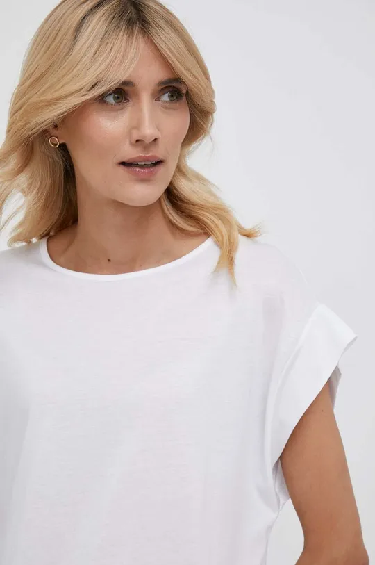 λευκό Μπλουζάκι Sisley Γυναικεία