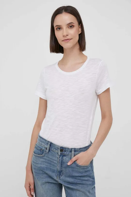 λευκό Μπλουζάκι Sisley Γυναικεία
