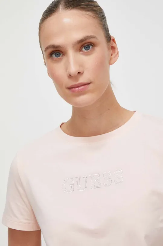 rózsaszín Guess t-shirt BRIANA