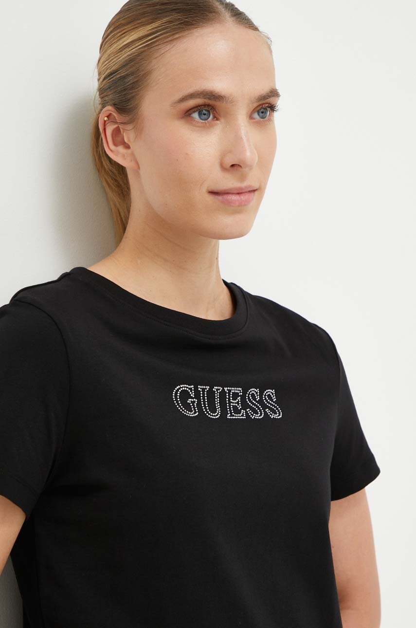 fekete Guess t-shirt BRIANA