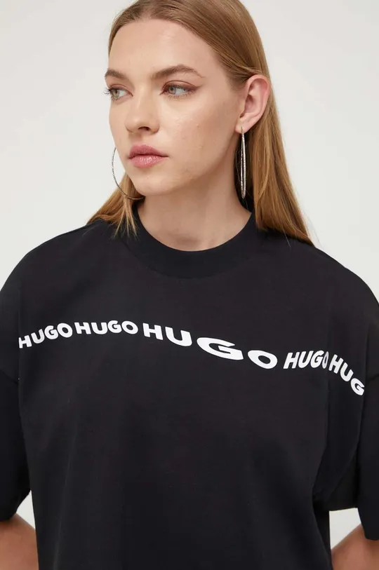 crna Pamučna majica HUGO