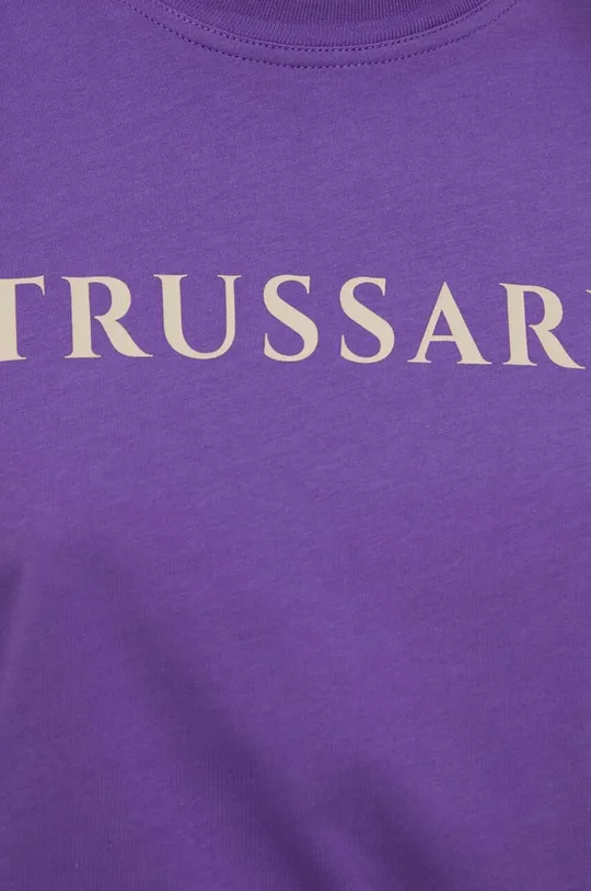 Βαμβακερό μπλουζάκι Trussardi Γυναικεία