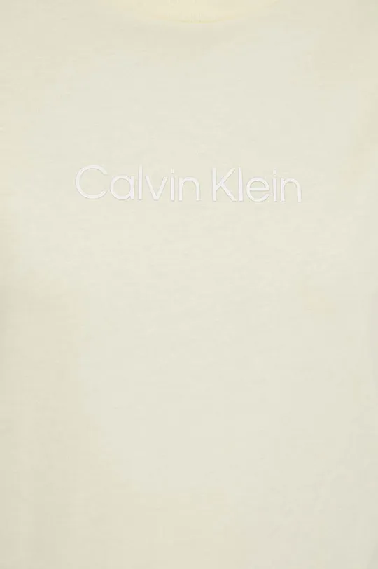 zlatna Pamučna majica Calvin Klein