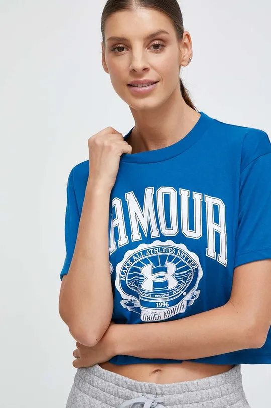 niebieski Under Armour t-shirt Damski