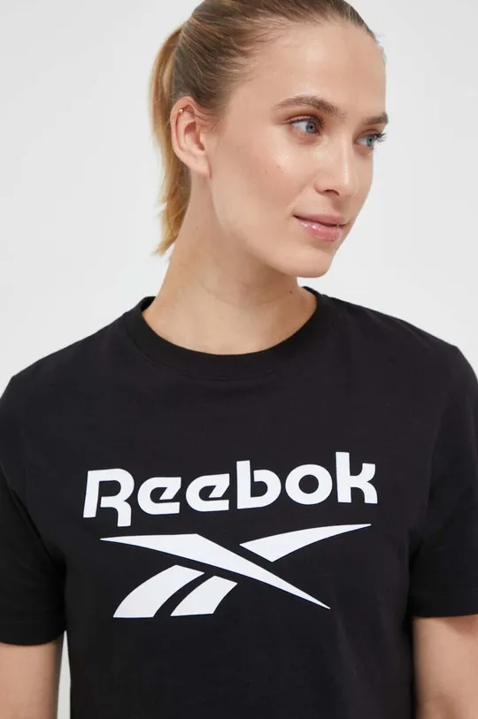 Reebok t-shirt Reebok Identity damski kolor czarny | Answear.com
