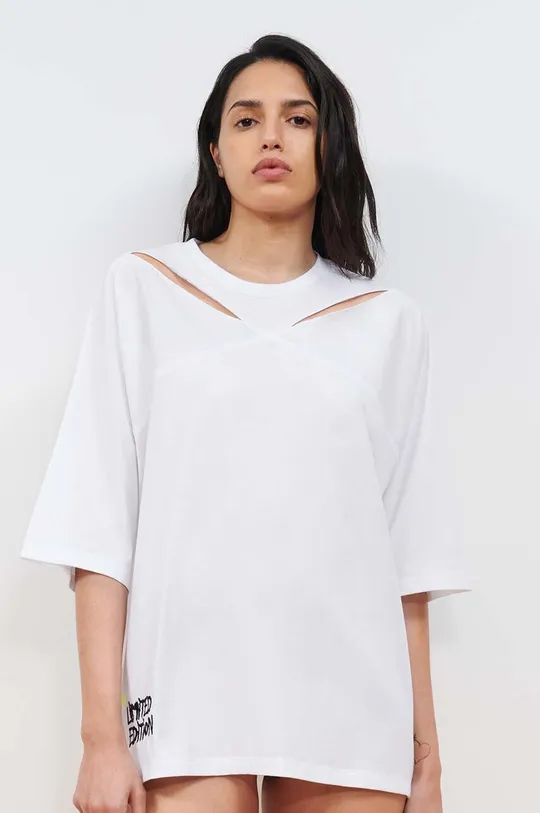λευκό Βαμβακερό μπλουζάκι Chantelle X Γυναικεία