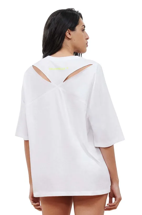 Βαμβακερό μπλουζάκι Chantelle X λευκό