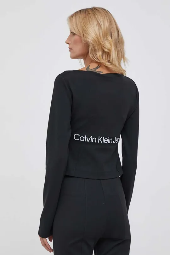 Majica z dolgimi rokavi Calvin Klein Jeans 66 % Viskoza, 30 % Poliamid, 4 % Elastan