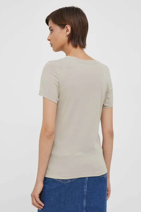 μπεζ Βαμβακερό μπλουζάκι Calvin Klein Jeans 2-pack