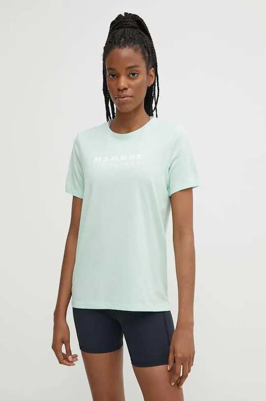 zelena Športna kratka majica Mammut Core Ženski