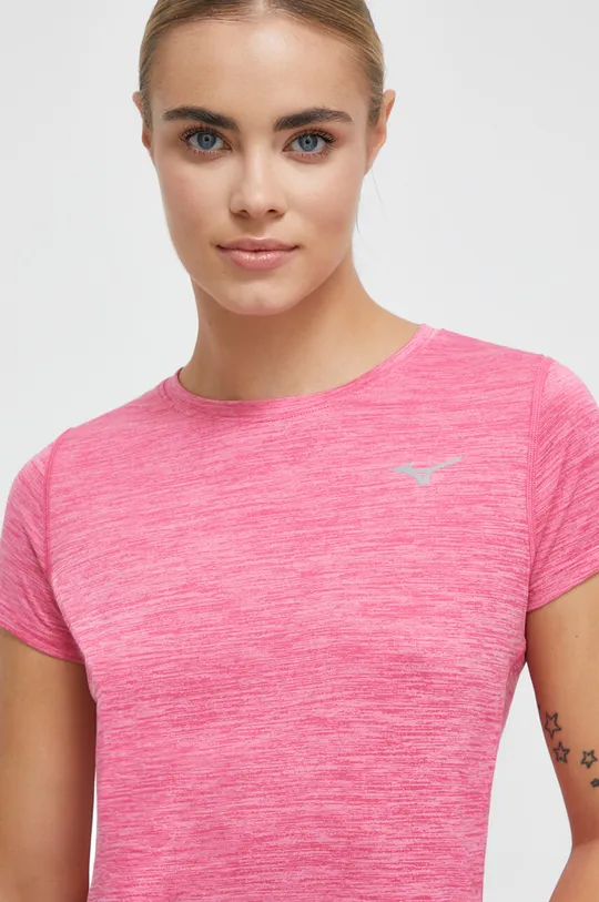 ροζ Μπλουζάκι για τρέξιμο Mizuno Impulse core