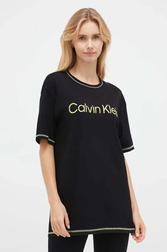 czarny Calvin Klein Underwear t-shirt piżamowy Damski
