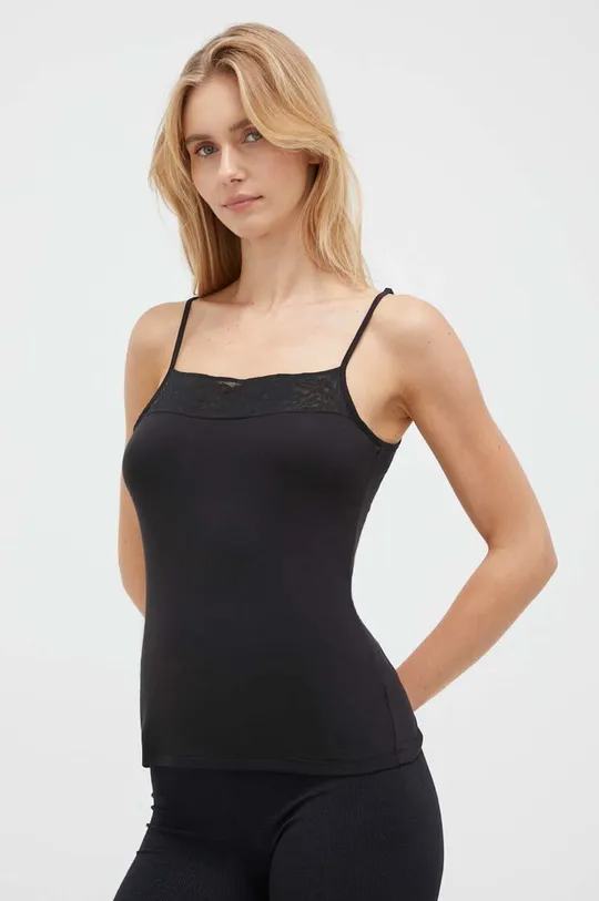 crna Gornji dio pidžame - top Calvin Klein Underwear Ženski