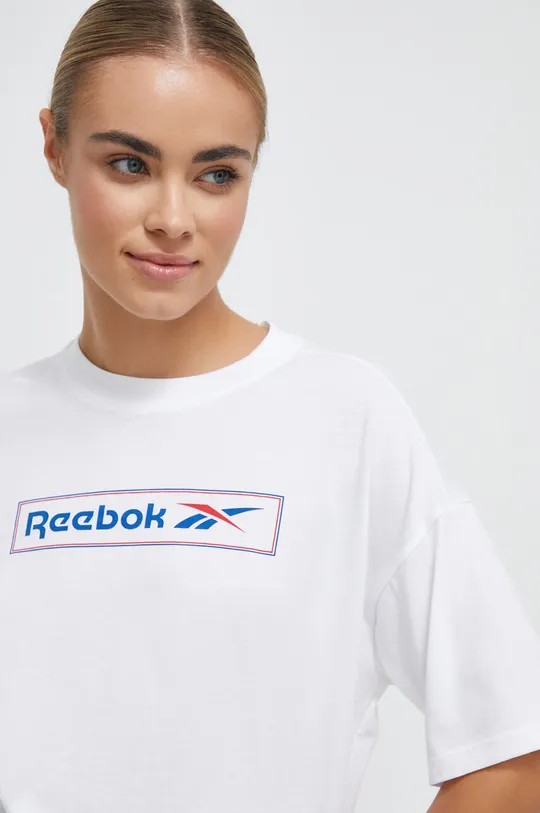 λευκό Μπλουζάκι Reebok Γυναικεία