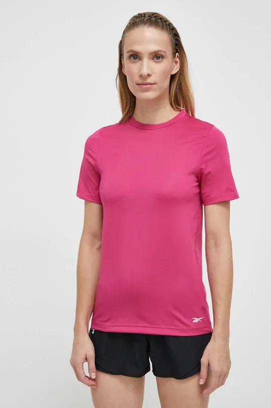 ροζ Μπλουζάκι προπόνησης Reebok Workout Ready Γυναικεία