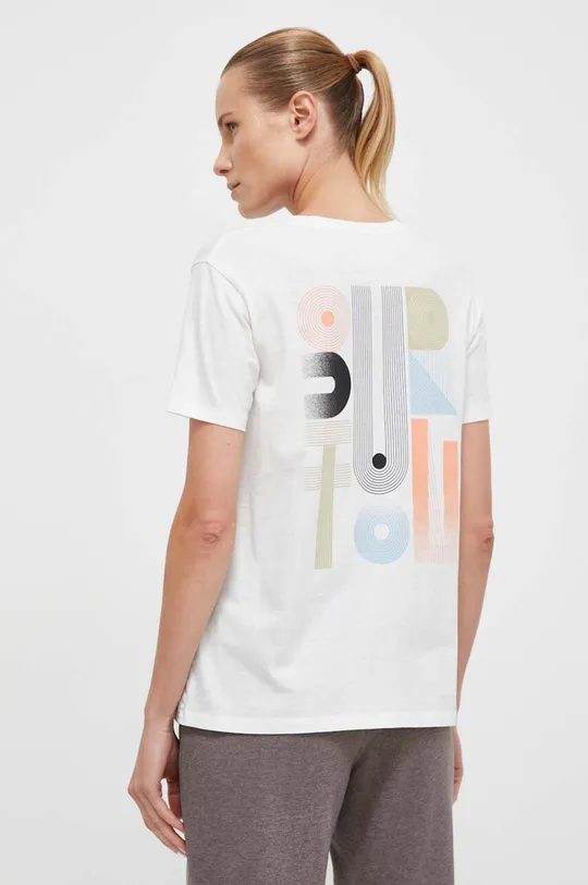 λευκό Βαμβακερό μπλουζάκι Burton Γυναικεία