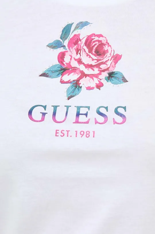 Bavlnené tričko Guess ROSE Dámsky