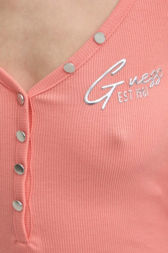 оранжевый Футболка Guess