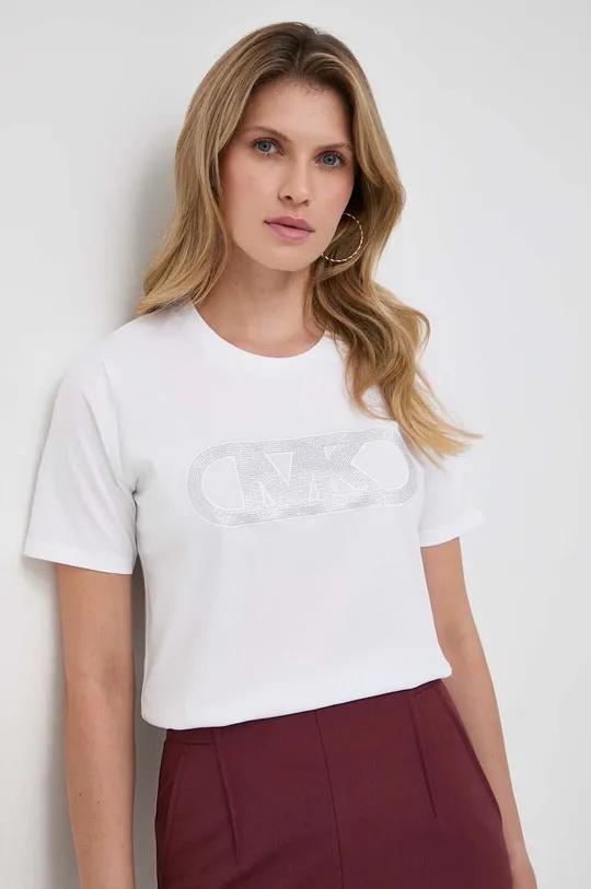 λευκό Βαμβακερό μπλουζάκι MICHAEL Michael Kors Γυναικεία
