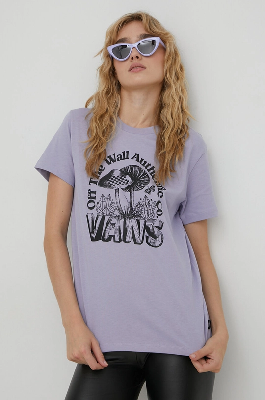 violetto Vans t-shirt in cotone