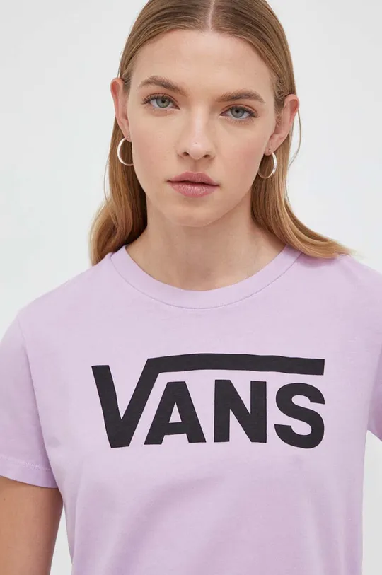 фіолетовий Бавовняна футболка Vans