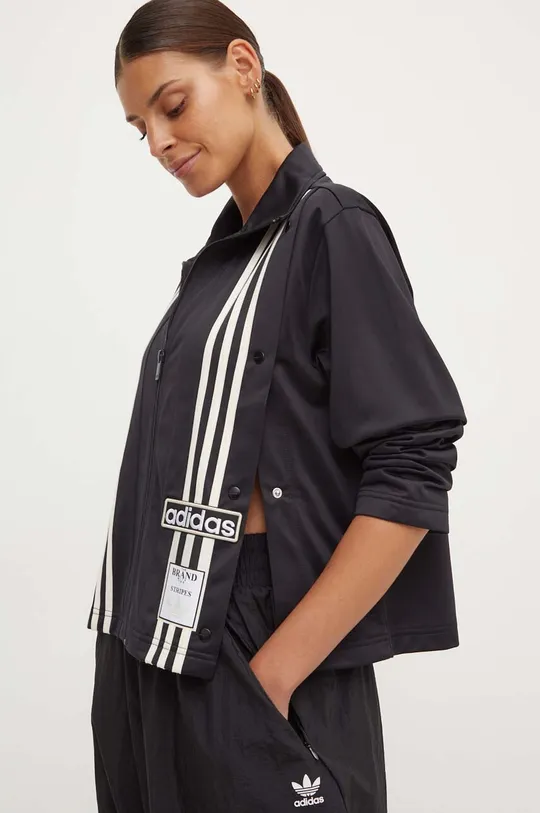 Pulover adidas Originals Track Top Prijazno od planeta črna IS5247