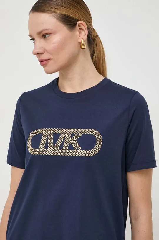 granatowy MICHAEL Michael Kors t-shirt bawełniany
