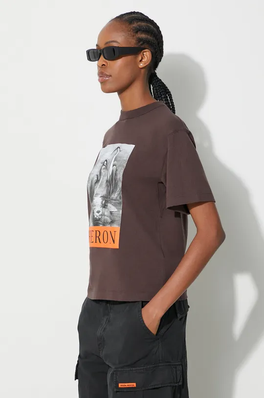 brązowy Heron Preston t-shirt bawełniany Heron Bw Ss Tee
